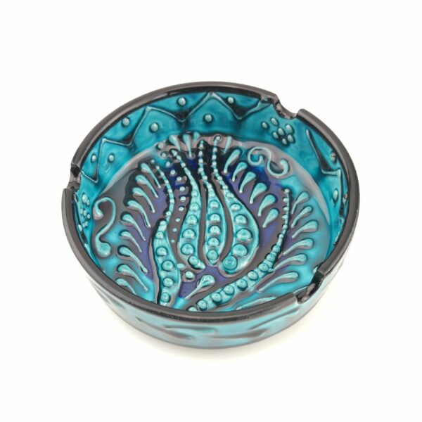 Handmade Ceramic Ashtray - Hand Painted Turkish Pottery - Image 5