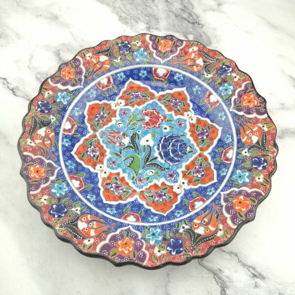 Handmade Ceramic Plate(25 cm) - Hand Painted Wall Hanging - Image 5