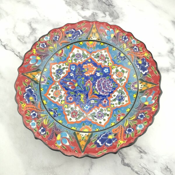 Handmade Ceramic Plate(25 cm) - Hand Painted Wall Hanging - Image 6