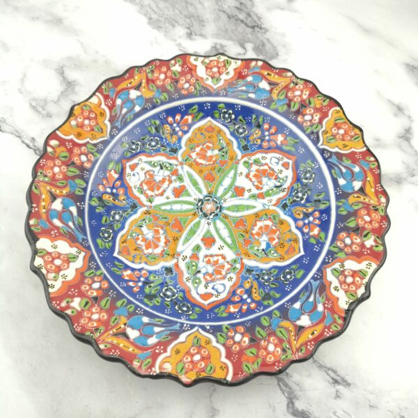 Handmade Ceramic Plate(25 cm) - Hand Painted Wall Hanging - Image 2