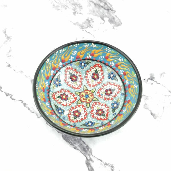 Hand Painted Ceramic Bowls(12 cm) - Handmade Turkish Pottery - Image 6