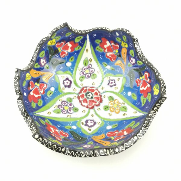 Hand Painted Ceramic Bowl(15 cm) Set - 3 Pieces Handmade Turkish Pottery - Image 6