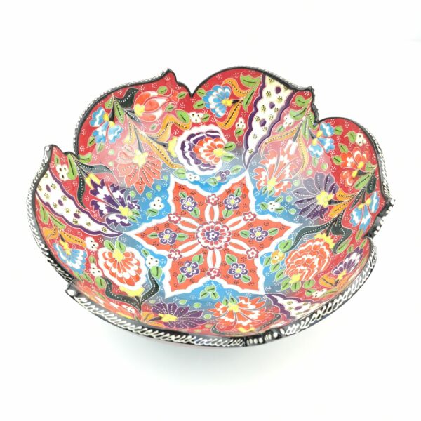 Hand Painted Ceramic Bowls(25 cm) - Handmade Turkish Pottery - Image 10