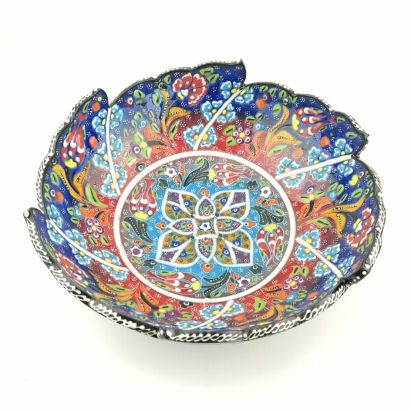 Hand Painted Ceramic Bowls(25 cm) - Handmade Turkish Pottery - Image 4