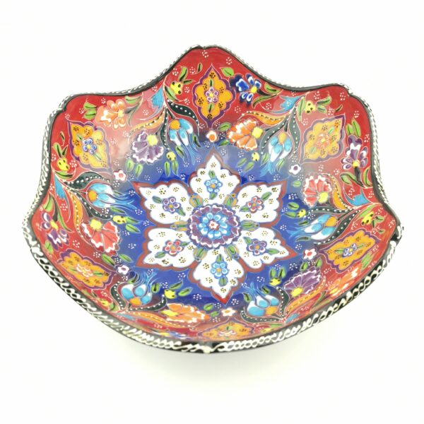 Hand Painted Ceramic Bowls(25 cm) - Handmade Turkish Pottery - Image 5