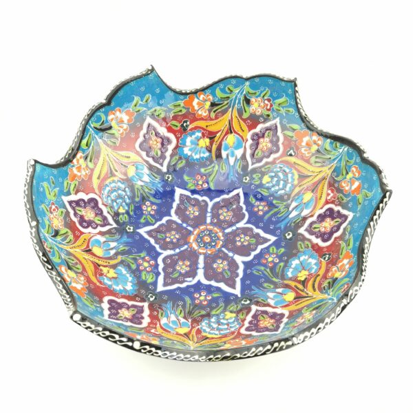 Hand Painted Ceramic Bowls(25 cm) - Handmade Turkish Pottery - Image 6