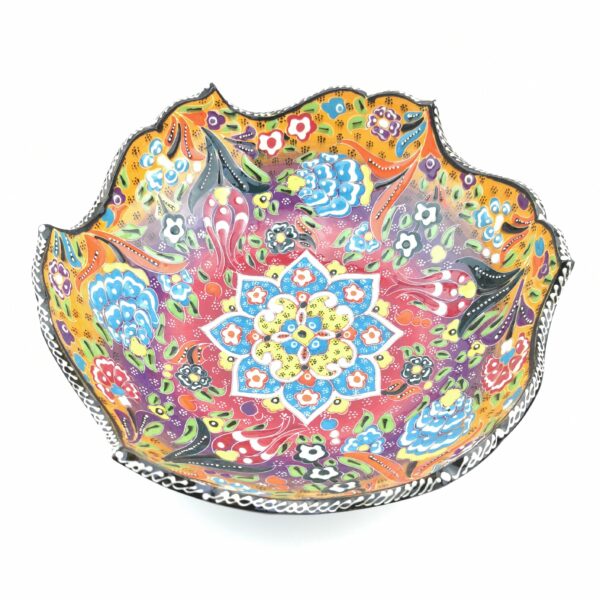 Hand Painted Ceramic Bowls(25 cm) - Handmade Turkish Pottery - Image 2