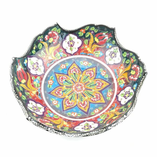 Hand Painted Ceramic Bowls(25 cm) - Handmade Turkish Pottery - Image 7