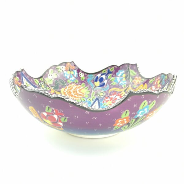 Hand Painted Ceramic Bowls(25 cm) - Handmade Turkish Pottery - Image 11