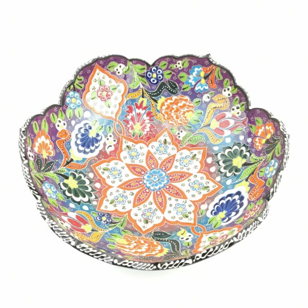 Hand Painted Ceramic Bowls(25 cm) - Handmade Turkish Pottery - Image 9