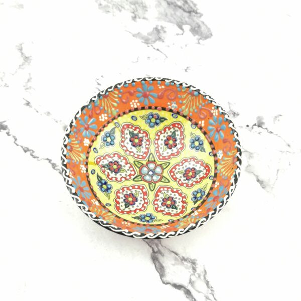 Hand Painted Ceramic Bowls(12 cm) - Handmade Turkish Pottery - Image 8