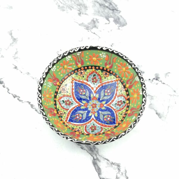 Hand Painted Ceramic Bowls(12 cm) - Handmade Turkish Pottery - Image 11