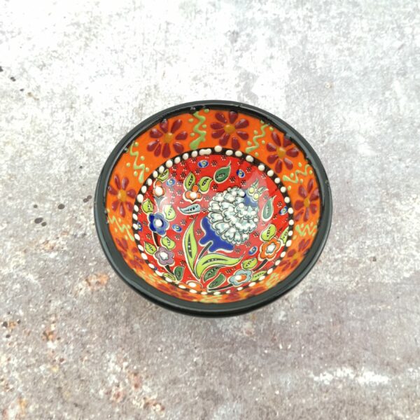 Hand Painted Ceramic Bowls(8 cm) - Handmade Turkish Pottery - Image 3