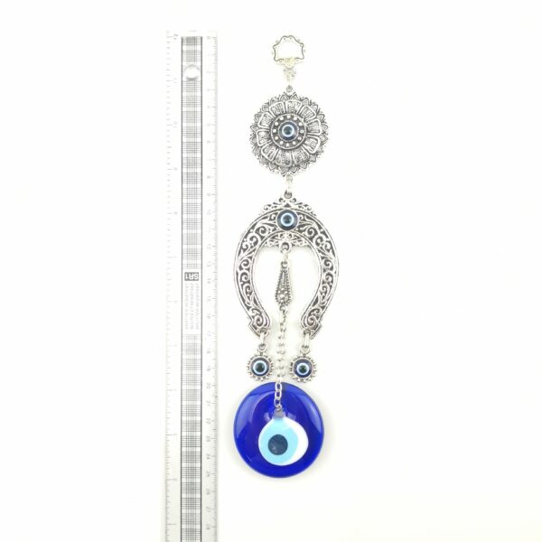 Handmade Horse Shoe - Evil Eye - Nazar Alloy Wall Hanging - Image 5