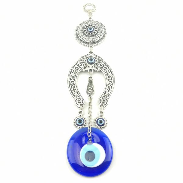 Handmade Horse Shoe - Evil Eye - Nazar Alloy Wall Hanging - Image 6