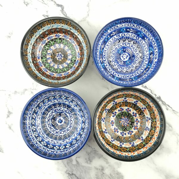 Handmade Ceramic Bowl (12cm) - Traditional Turkish Pottery