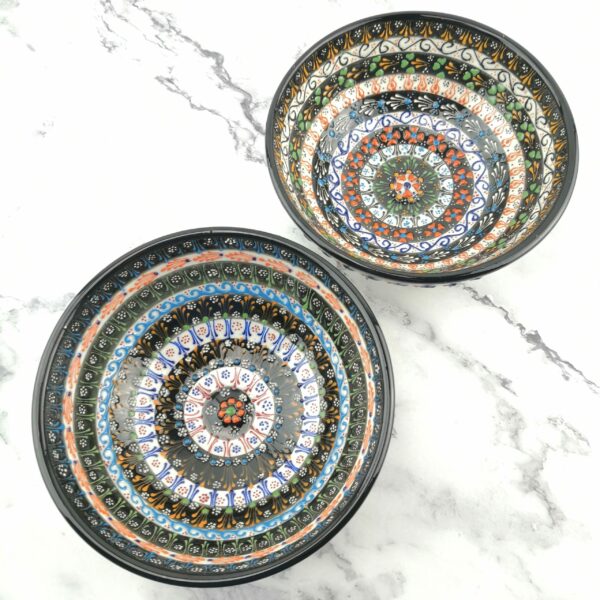 Hand Painted Ceramic Bowls(15 cm) - Handmade Turkish Pottery - Image 7