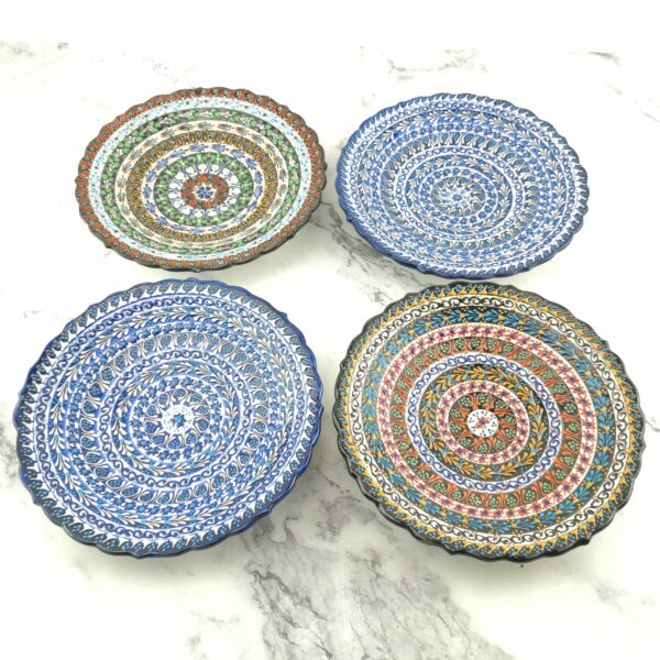 Handmade Ceramic Wall Hanging Plate(18cm) - Hand Painted Turkish Pottery - Image 5