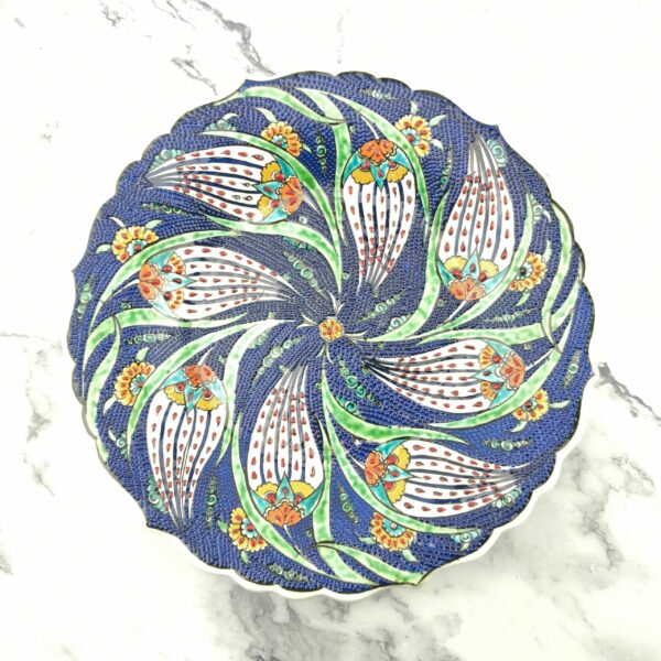 Handmade Ceramic Wall Hanging Plate (25 cm) - Hand Painted Turkish Pottery - Image 8