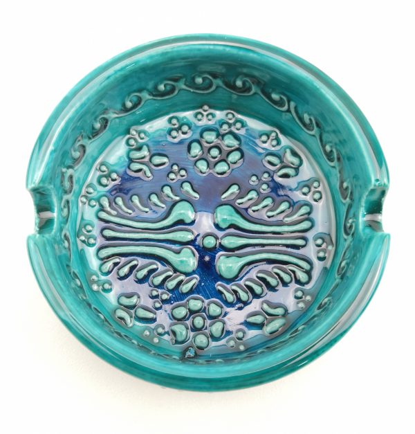 Handmade Ceramic Ashtray - Hand Painted Turkish Pottery - Image 4