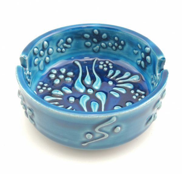 Handmade Ceramic Ashtray - Hand Painted Turkish Pottery - Image 6