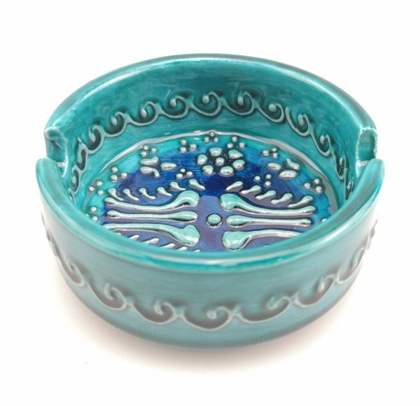 Handmade Ceramic Ashtray - Hand Painted Turkish Pottery - Image 7