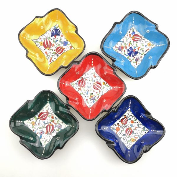 Handmade Ceramic Ashtray - Hand Painted Turkish Pottery - Image 2