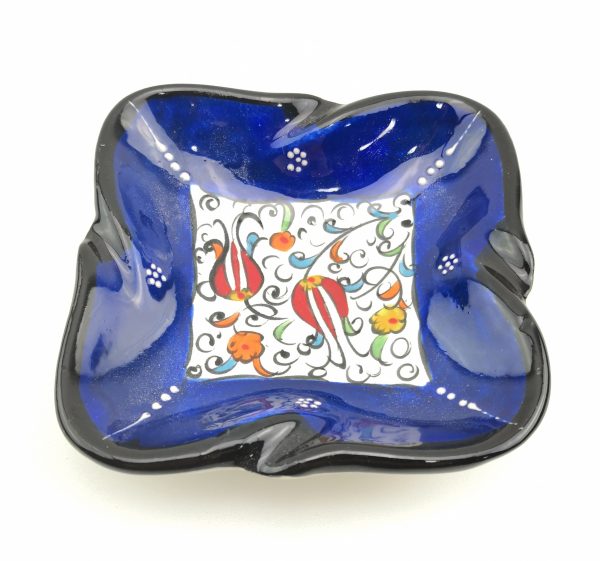 Handmade Ceramic Ashtray - Hand Painted Turkish Pottery - Image 8