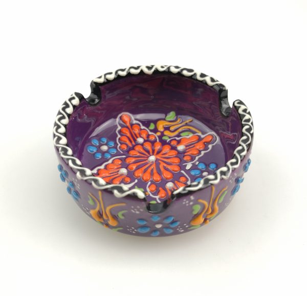 Handmade Ceramic Ashtray - Hand Painted Turkish Pottery - Image 3