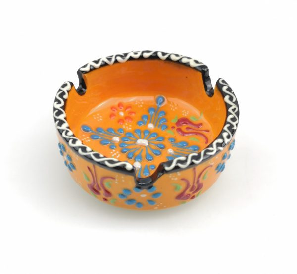 Handmade Ceramic Ashtray - Hand Painted Turkish Pottery - Image 4