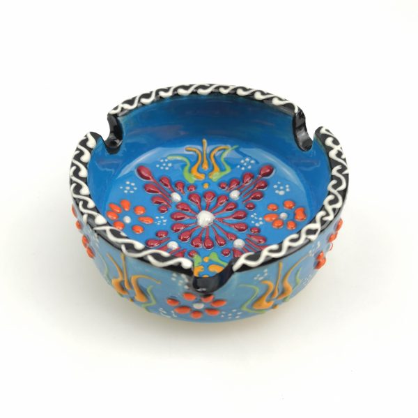 Handmade Ceramic Ashtray - Hand Painted Turkish Pottery - Image 5