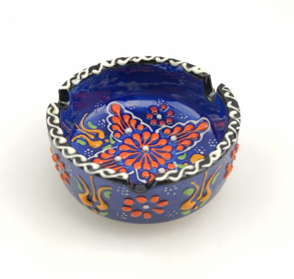 Handmade Ceramic Ashtray - Hand Painted Turkish Pottery - Image 6