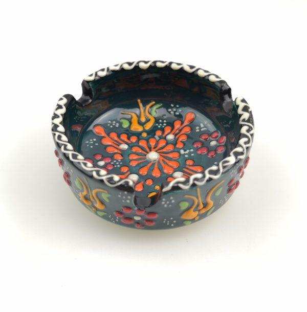 Handmade Ceramic Ashtray - Hand Painted Turkish Pottery - Image 7