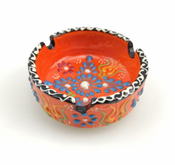 Handmade Ceramic Ashtray - Hand Painted Turkish Pottery - Image 8