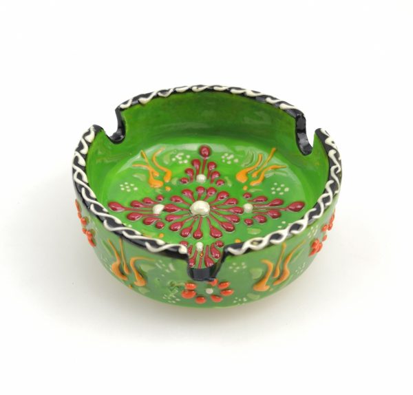 Handmade Ceramic Ashtray - Hand Painted Turkish Pottery - Image 9