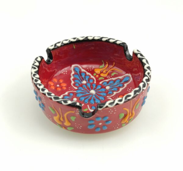 Handmade Ceramic Ashtray - Hand Painted Turkish Pottery - Image 10