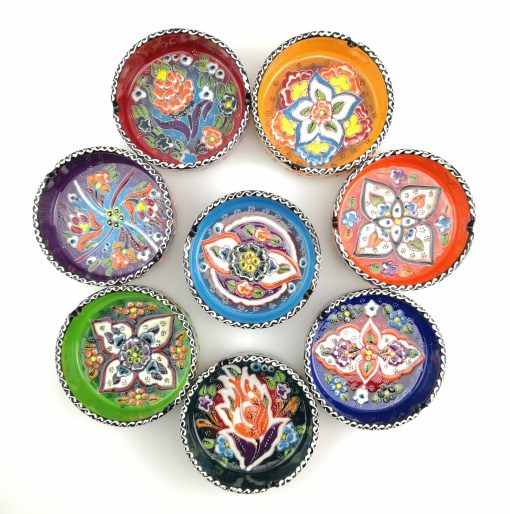 Handmade Ceramic Ashtray - Hand Painted Turkish Pottery
