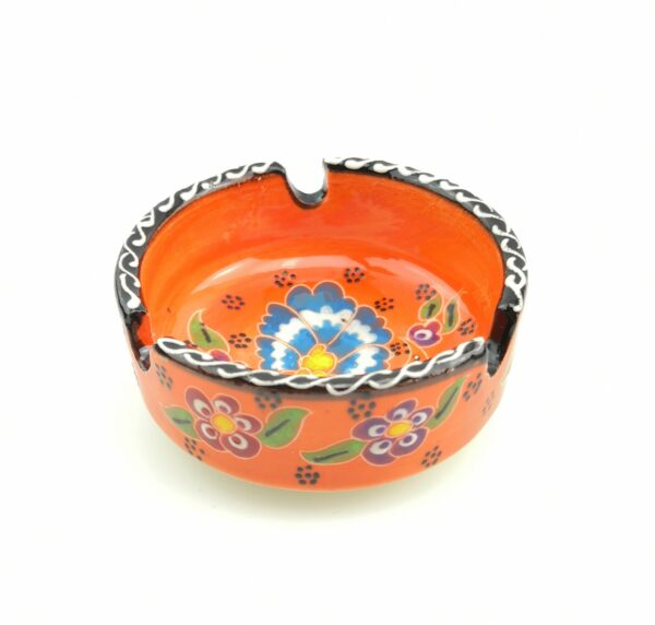 Handmade Ceramic Ashtray - Hand Painted Turkish Pottery - Image 9