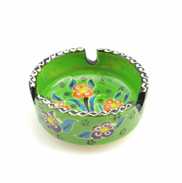 Handmade Ceramic Ashtray - Hand Painted Turkish Pottery - Image 10