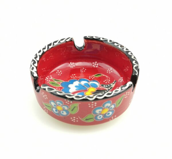 Handmade Ceramic Ashtray - Hand Painted Turkish Pottery - Image 4