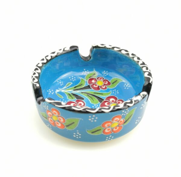 Handmade Ceramic Ashtray - Hand Painted Turkish Pottery - Image 5