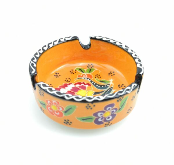 Handmade Ceramic Ashtray - Hand Painted Turkish Pottery - Image 8