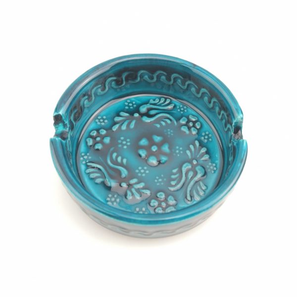 Handmade Ceramic Ashtray - 3 Pieces Hand Painted Ashtray - Image 4