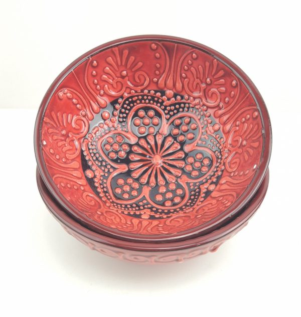 Hand Painted Ceramic Bowls(12 cm) - Handmade Turkish Pottery - Image 5