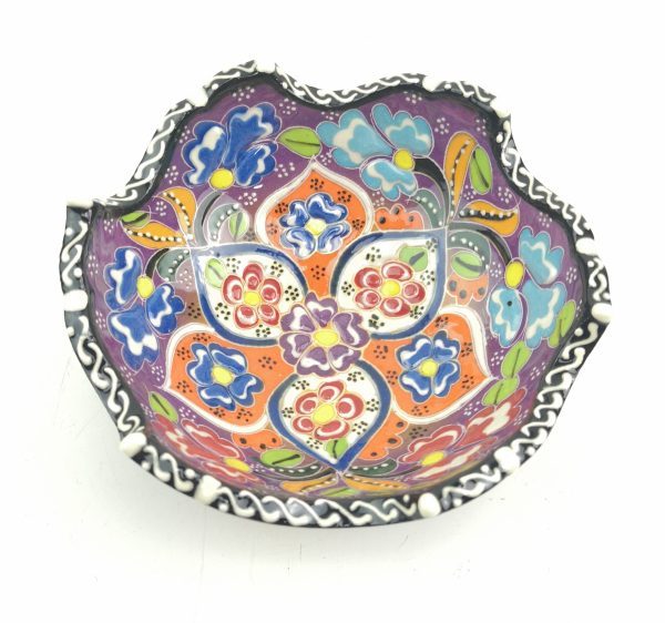 Hand Painted Ceramic Bowls(12 cm) - Handmade Turkish Pottery - Image 9