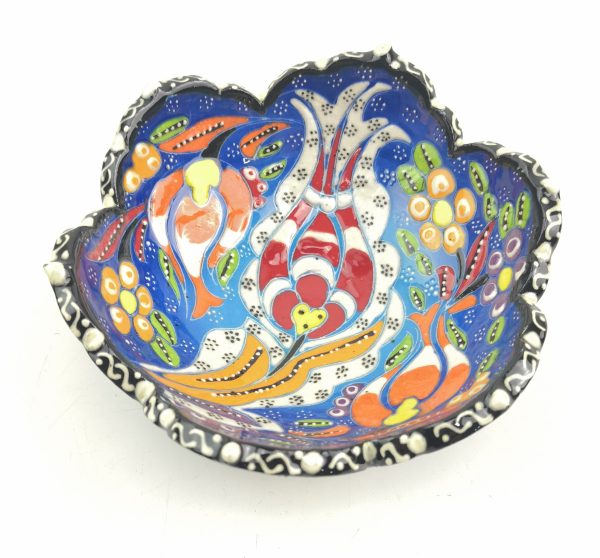 Hand Painted Ceramic Bowls(12 cm) - Handmade Turkish Pottery - Image 6