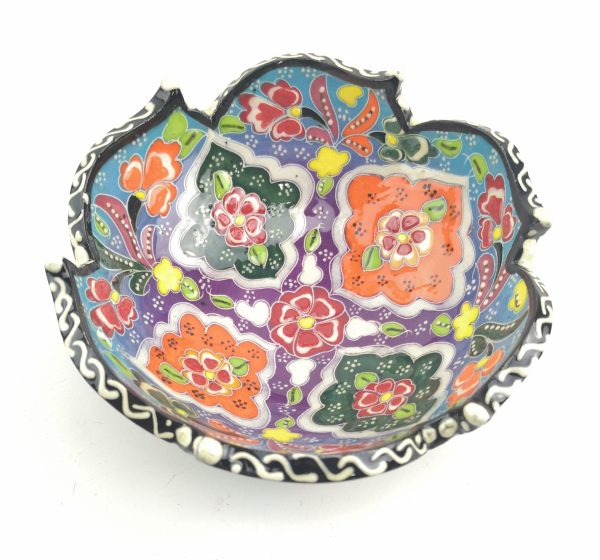 Hand Painted Ceramic Bowls(12 cm) - Handmade Turkish Pottery - Image 5