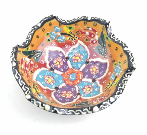 Hand Painted Ceramic Bowls(12 cm) - Handmade Turkish Pottery - Image 3