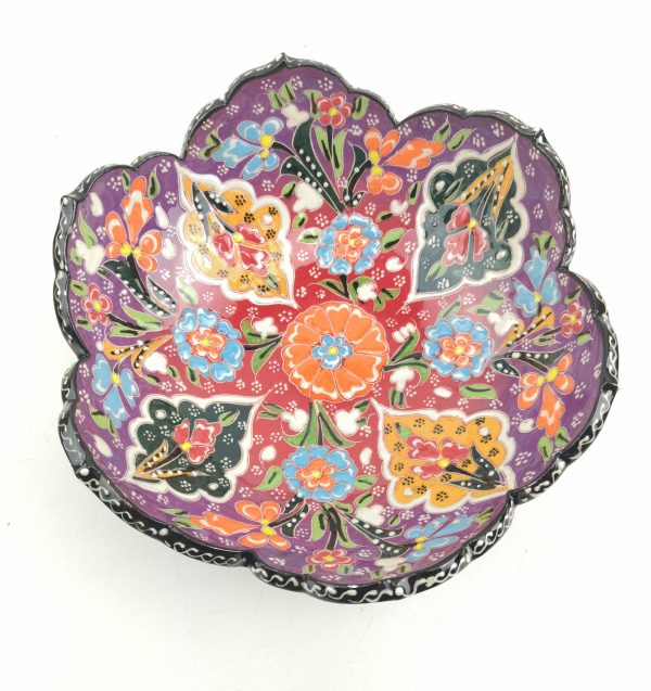 Hand Painted Ceramic Bowls(20 cm) - Handmade Turkish Pottery - Image 8