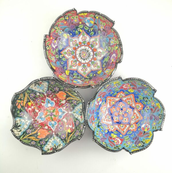 Hand Painted Ceramic Bowls(20 cm) - Handmade Turkish Pottery - Image 3